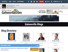 Tablet Screenshot of blogs.gainesville.com